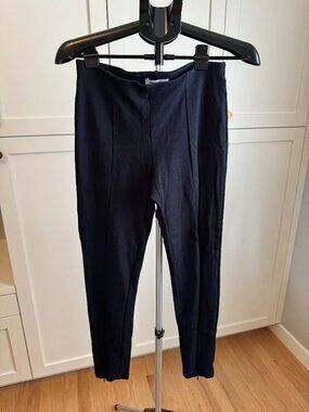 Bailey 44 Dark Navy Blue Zip Front Straight Leg Pant Size Medium